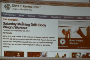 Diets in Review Screen Shot at Fitbloggin 12